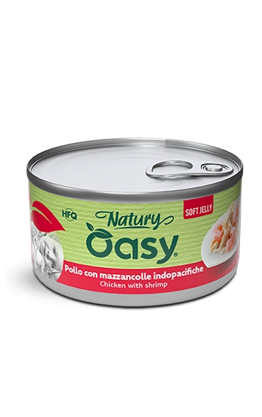 Oasy Natury Soft Jelly Pollo con Mazzancolle 150g Oasy Natury Soft Jelly Pollo con Mazzancolle 150g